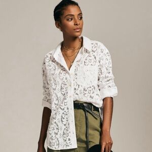 Anthropologie - Pilcro Lacey Buttondown - Size XL